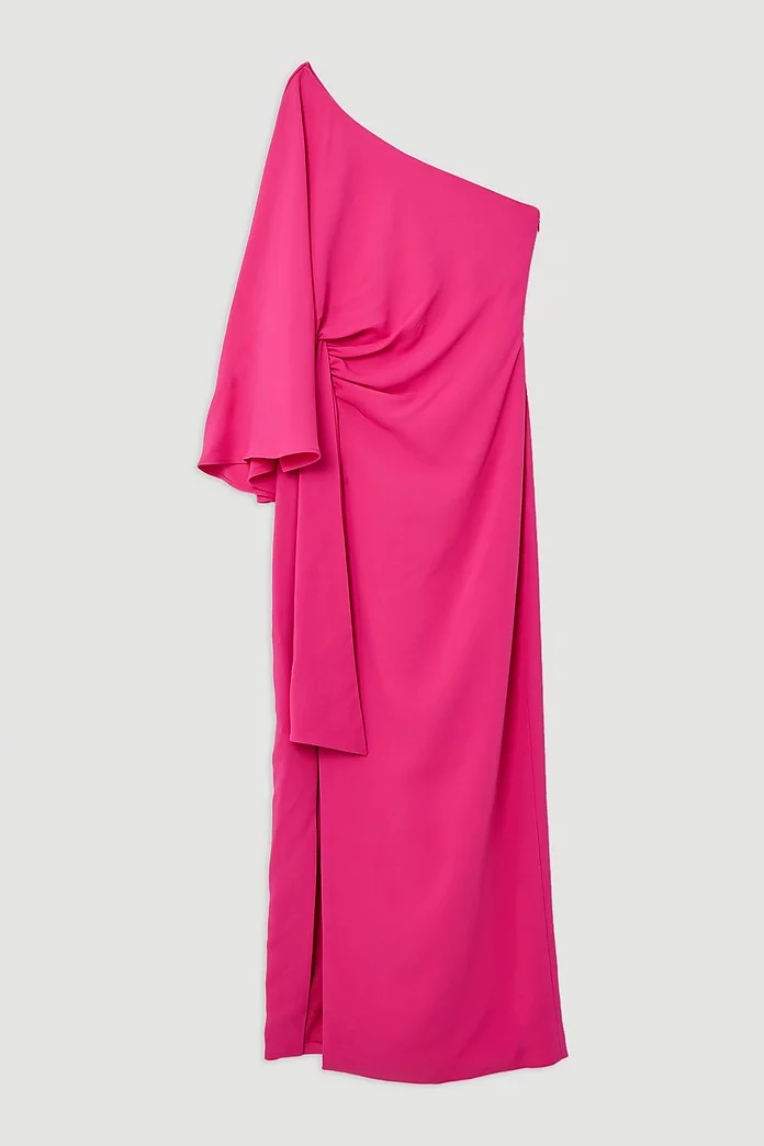 Tall Compact Stretch Viscose Drape Sleeve One Shoulder Tall Compact Stretch Viscose Drape Sleeve One Shoulder